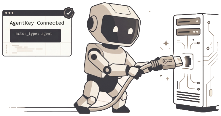 AgentKey Connected Mascot