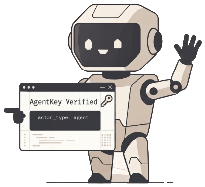 AgentKey Robot Mascot